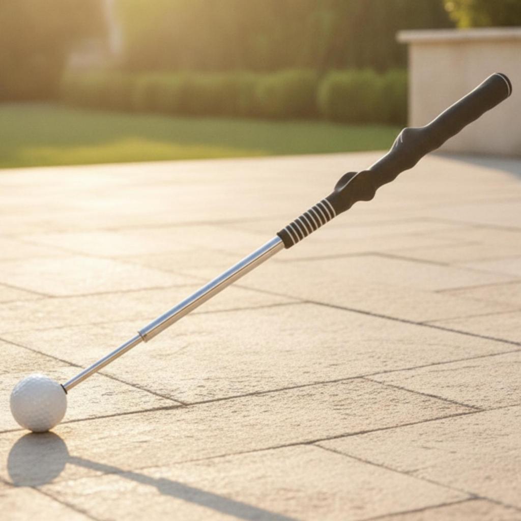 Retractable Telescoping Golf Swing Aid Portable with Ergonomic