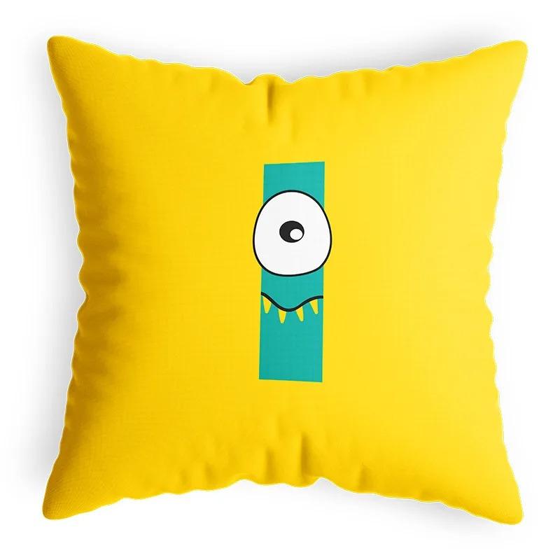 Cartoon Funny Animal Letter Pillowcase Home Decoration Children's Room Game Pillowcase Living Room Sofa Cushion Cover