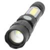 Wiederaufladbares UV-Licht 7 Modi USB-Aufladung Leicht Wasserdicht Taschen-LED-Taschenlampe mit Clip