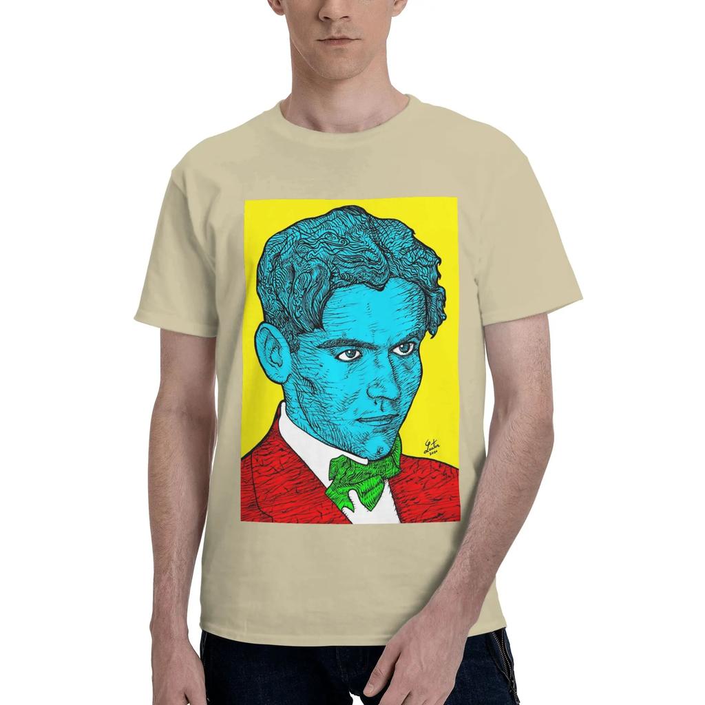 Federico Garcia Lorca ritratto 16 Uomo Maglietta Oversize Magliette Uomo Girocollo Cotone T-shirt Corte Estive Maschili