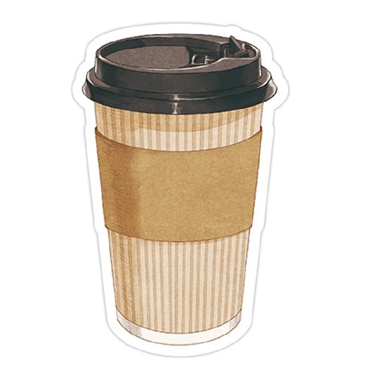 Coffee Bread Themed Note Paper 30Sheets Unlined Pocket Notepads Small Adheive Note Small Writing Pad for Student Teacher