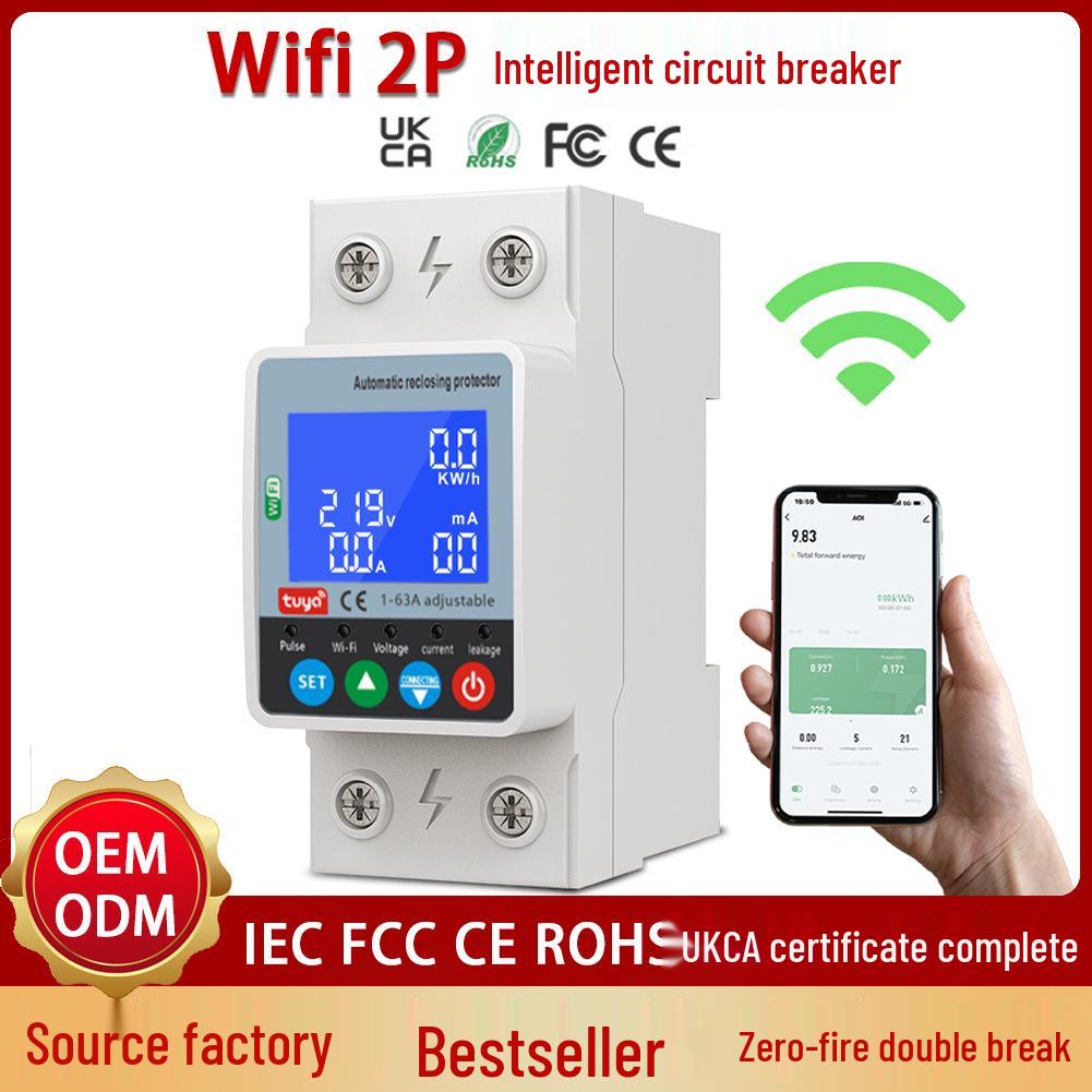 WiFi Smart Circuit Breaker with Automatic Reclosing and Over/Undervoltage Protection