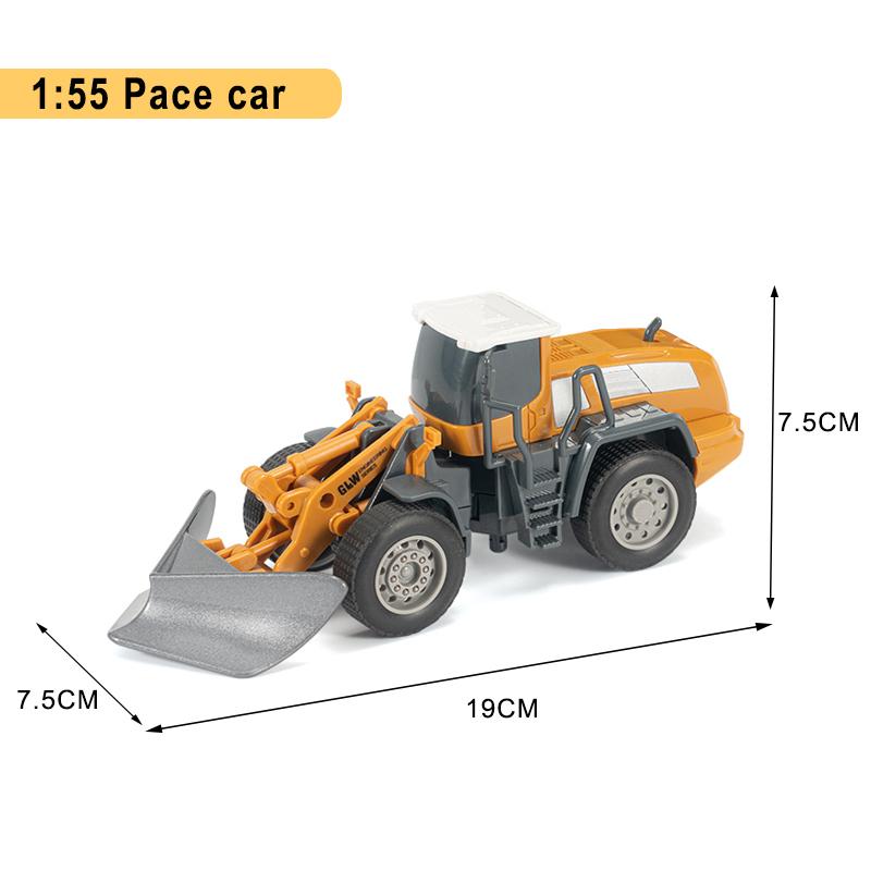 Zabawki pojazdy budowlane dla chłopców Stop+Plastik Model Ciągnika Koparki Spycharki Dźwigu Ciężarówki Odlewany Model Kolekcja Dziecięca Prezenty