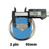 Accessorio Cofano Auto FIAT in ABS 95mm/120mm - Emblema Griglia per Doblo Tipo Panda Ducato Fiorino Grande Punto 500 500X Freemont Stilo