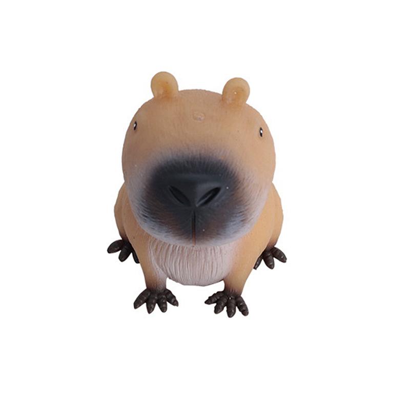 Super Soft Cute Q-Bullet Capibala Toy Mini Toys Kawaii Stress Relief Squeeze Fast Rebound Animals Toy TPR Decompression Toy