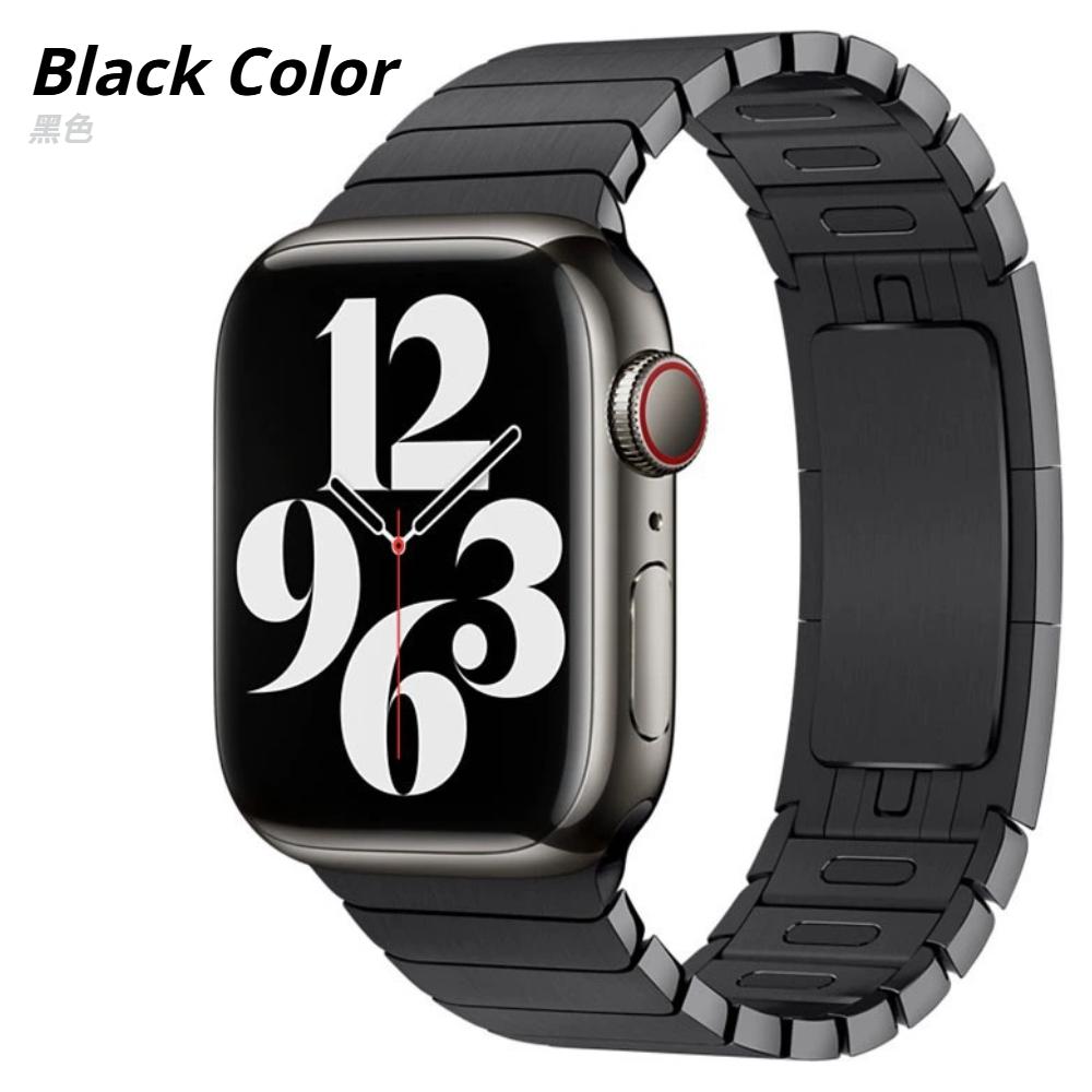 

Титановий Колір Ремінець Для Apple Watch Серії 11 46мм Розкішний Металевий Браслет Ланцюжок iWatch Ultra 3 49мм 45мм 44мм 42мм Діловий Ремінець 10 9 8 7 6 SE3 5 Series11/10 46mm чорний