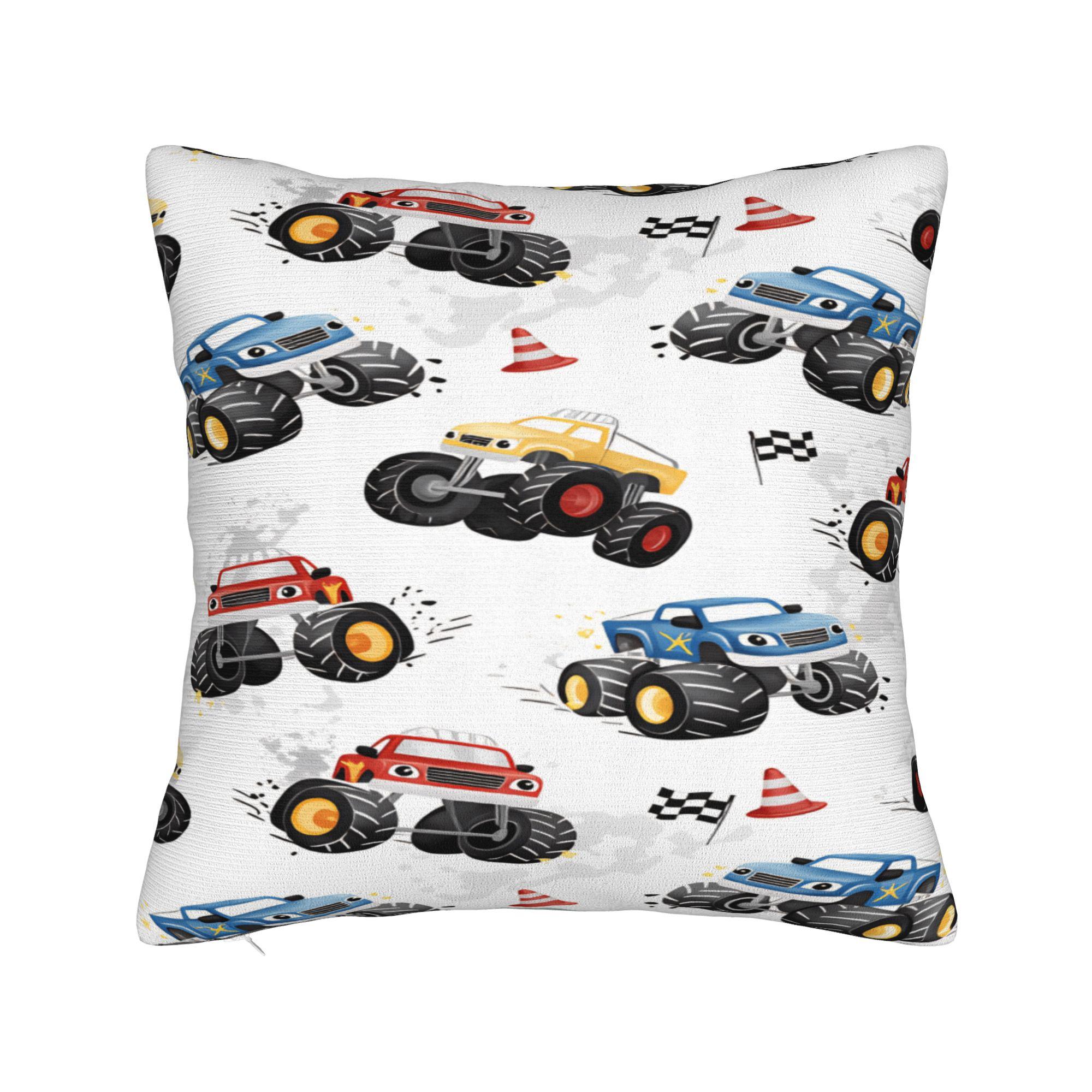 Pillow Case M-Monster J-Jam Square  Pillow Cover For Living Room Sofa Cute Funny Pillowcases 12x12Inch