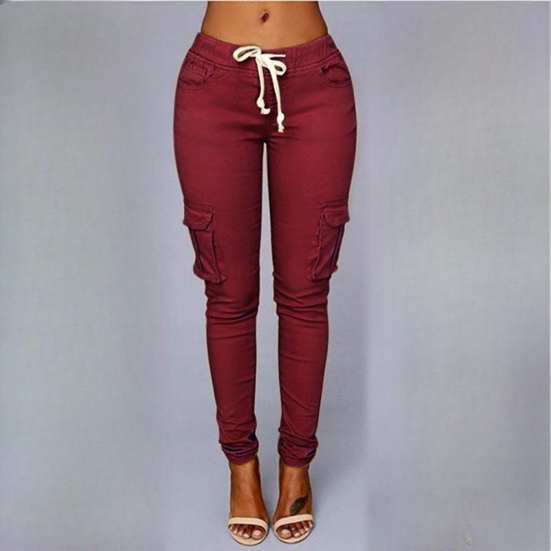 Pantaloni și capri cu imprimeu ocazional la modă pentru femei