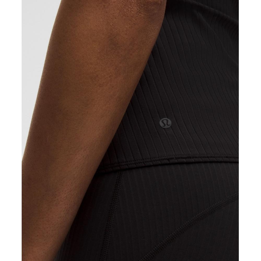 Lululemon Wundermost Ultra Soft Ribbed Nulu Scoop Neck Tank Top Black