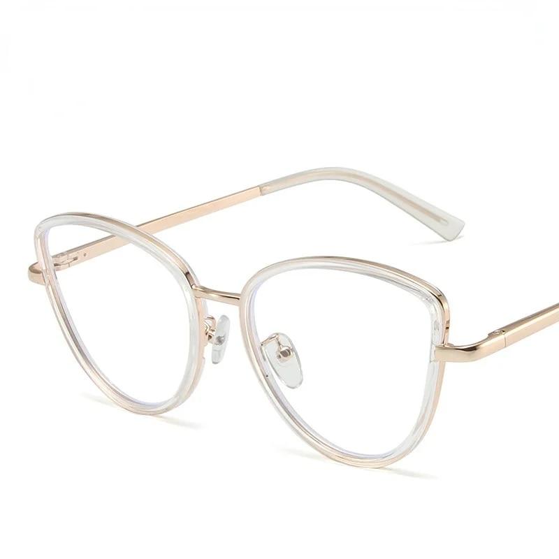 Fashion High-definition Blue Light Resistant Lenses Men's and Women's Cat Eye Anti Blue Light Glasses Wholesale