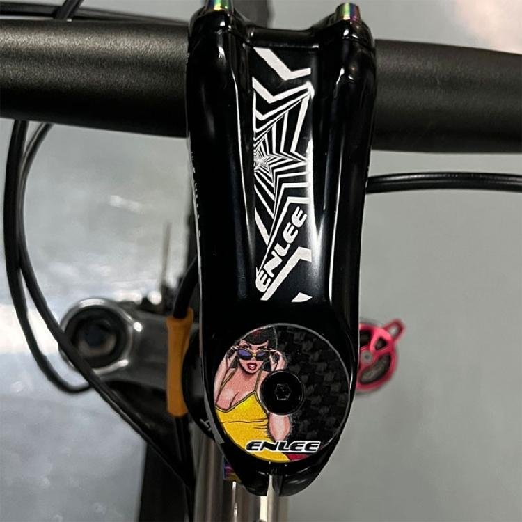 Nakrętka Top Cap widelca przedniego roweru, Nakrętka i Śruba sterów rowerowych, Pokrywa dekoracyjna do jazdy