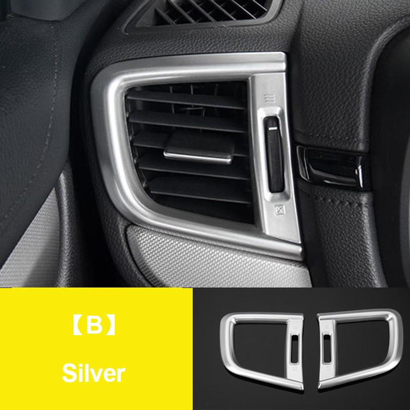 For Honda Crv CR-V 2017-   Car Center Control Air Condition Vent Outlet Frame Cover Trim Strip Sticker Accessories