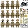 Sirius Commando 8130 Military Miniature Motorcycle Weapon Children Assembled Building Block Toy