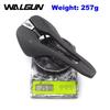 WALGUN Bike Saddle PU Leather Hollow Comfort Breathable Road Mountain Folding Bicycle