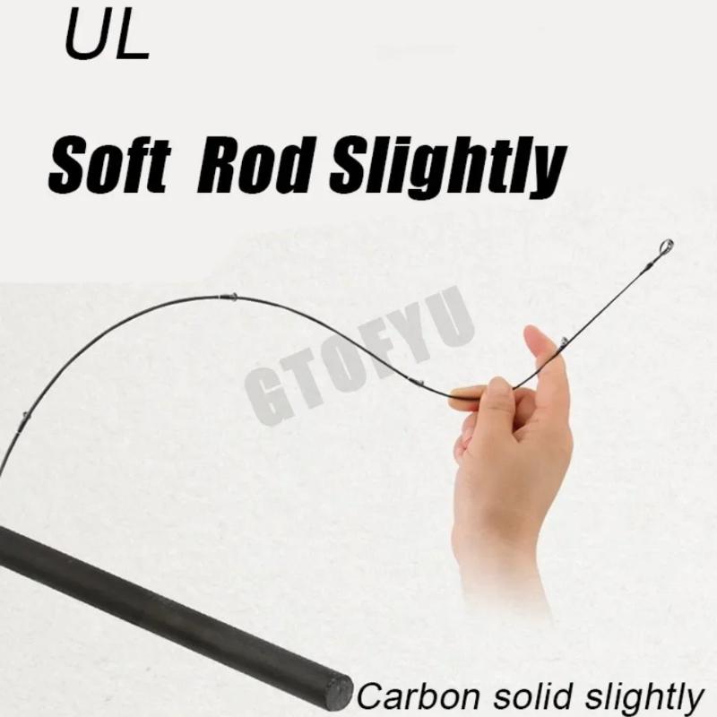 Quick-Adjust Lure Rod Small Bait Finesse System UL Spinning Casting Fishing Rod Carbon Fiber Ultralight 2 Pieces 1.68-1.8m 1-8g For Trout Fishing Rod