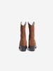 Komorebi Museum Km012M Cow Leather Western Suede Mid-Calf Boots Genuine Leather Ver. Oak (Brown)