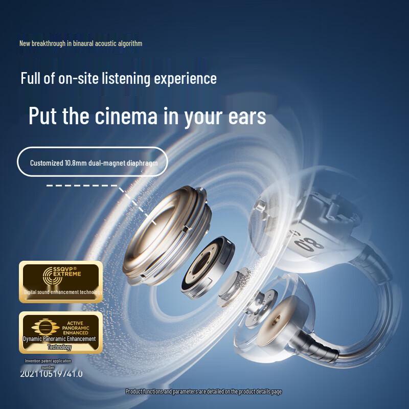 SENA S8S AI Translation Ear Clip Bluetooth Headphones