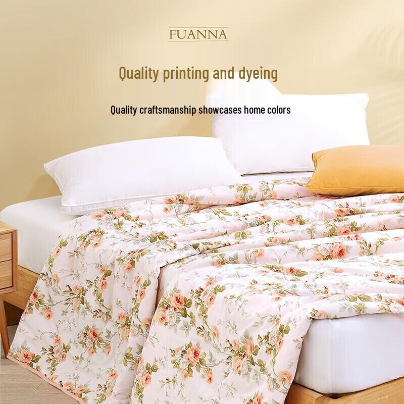 FUANNA 100% Cotton Summer Cooling Comforter