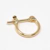 Small 18k Gold Hoop Earrings for One 1mm x 8mm Pipe 1 Earring and 2 Polishing Ear, (Includes Cloths)