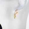 Trendy Geometric Bear Earrings for Women - Irregular Circle Ear Studs in Exaggerated Cold Style
