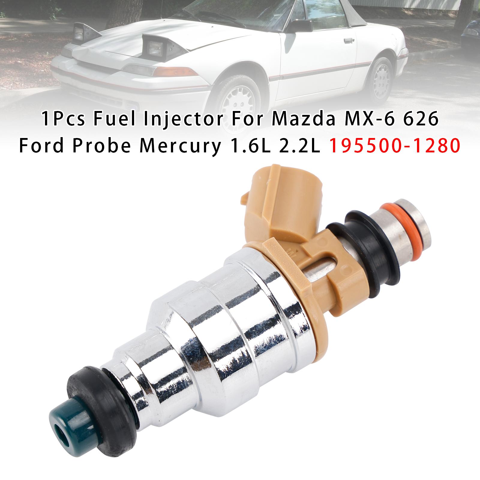 1Pcs Fuel Injector For Mazda MX-6 626 Ford Probe Mercury 1.6L 2.2L 195500-1280
