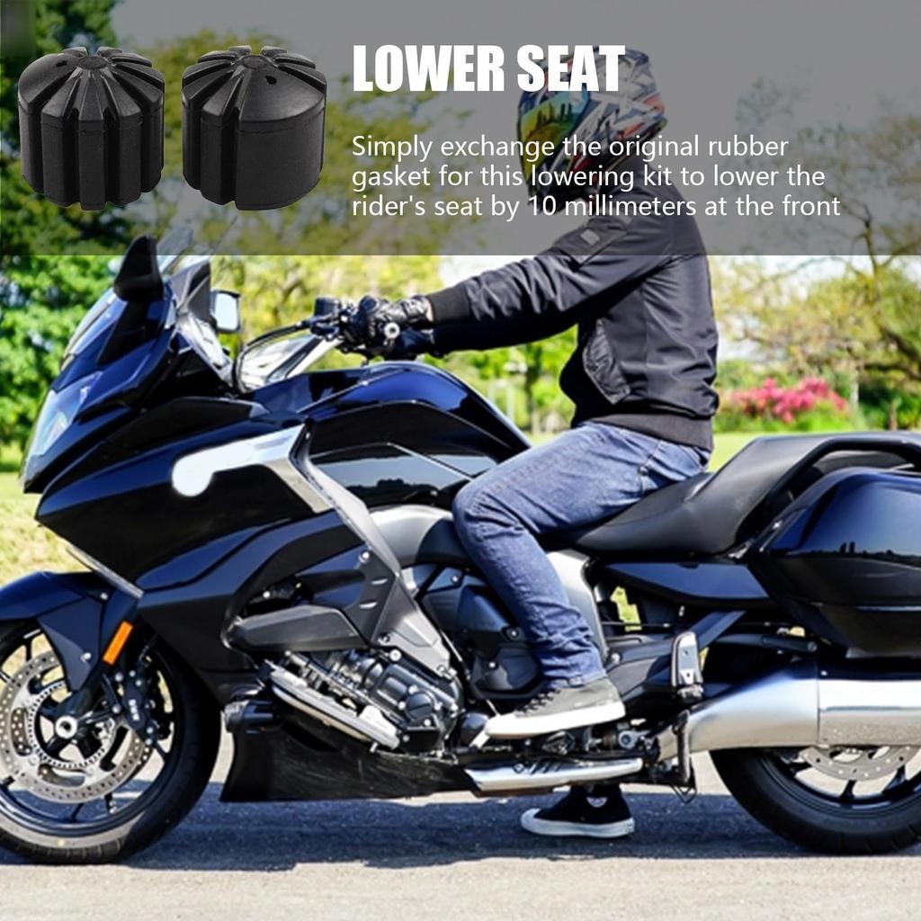 Rubber Motorcycle Saddle Bottom Drop Kit, Rubber Rider Seat Saddle Lower Kit - Vista
