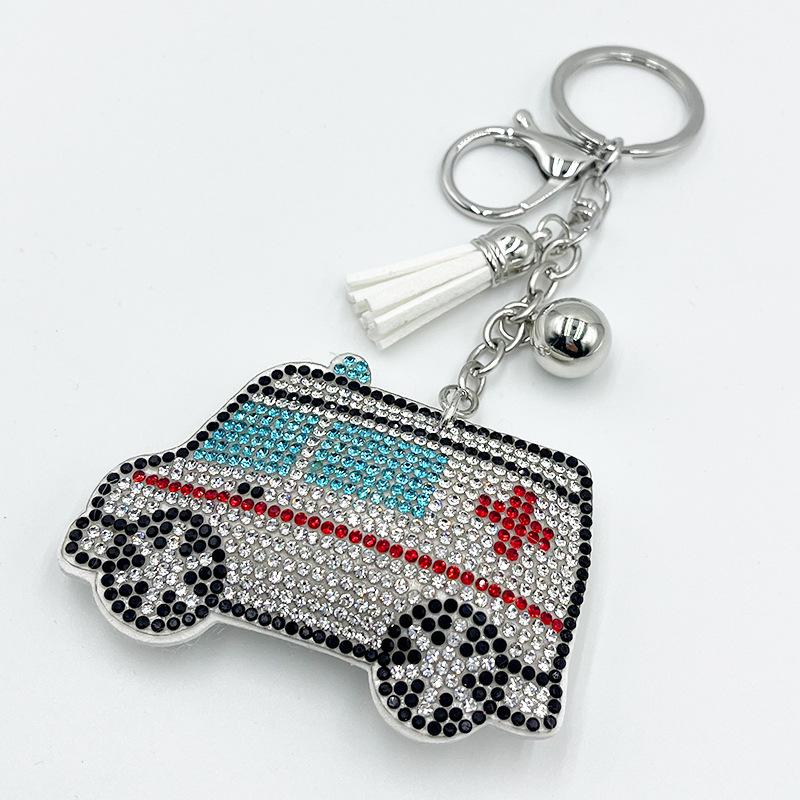 Rhinestone Medical Keychain with Tassel Pendant – Creative Accessory & Gift
