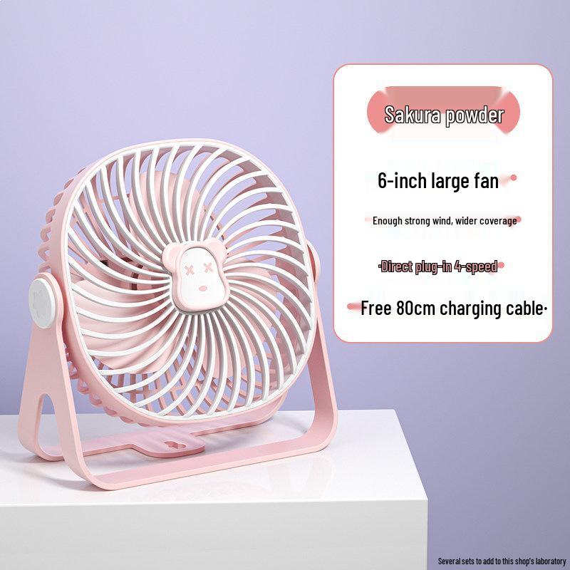 2025 Ultra-Quiet Mini Desktop Fan for Dorms & Offices