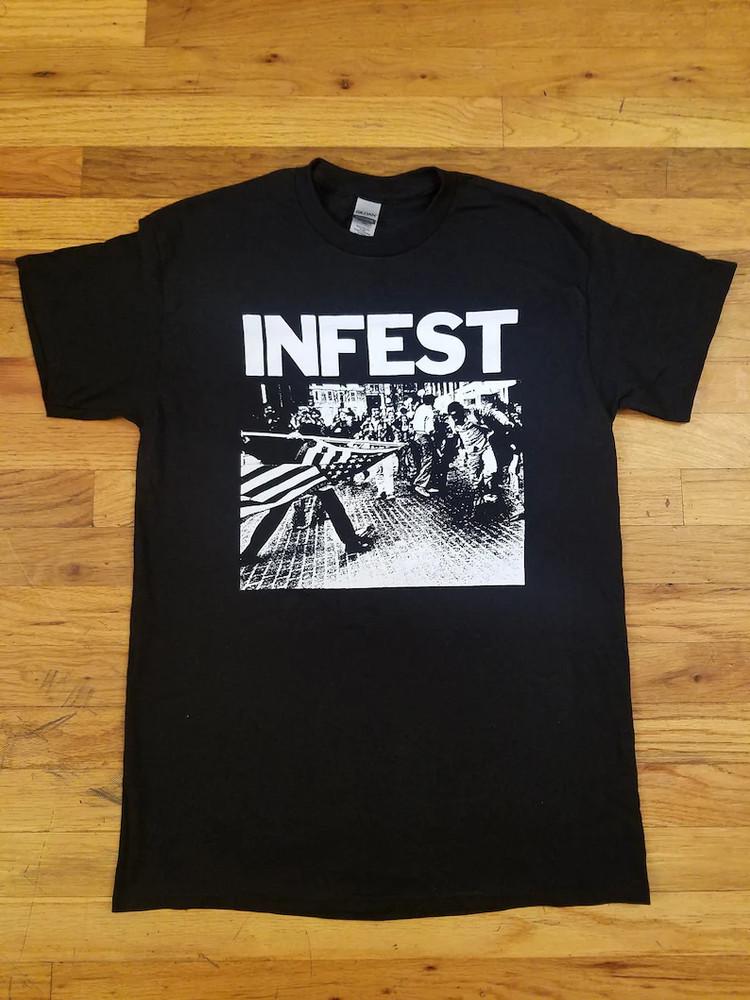 Infest Powerviolence T Shirt Vintage Punk Spazz Charles Bronson Dystopia Siege Unisex T-Shirt M