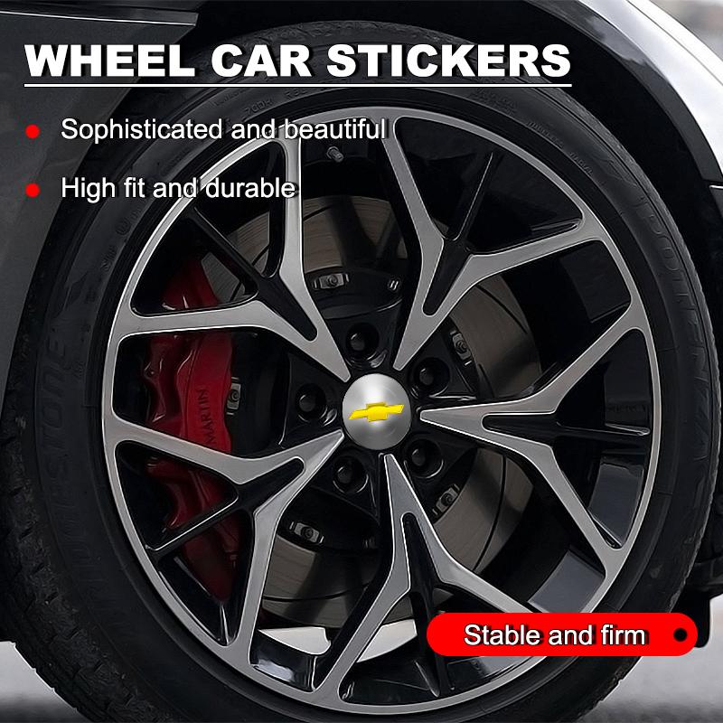 4 szt. 56 mm Stop aluminium Naklejka na środek koła samochodowego Naklejka na piastę do Chevrolet Malibu XL Equinox Akcesoria Osłony progów drzwi samochodu