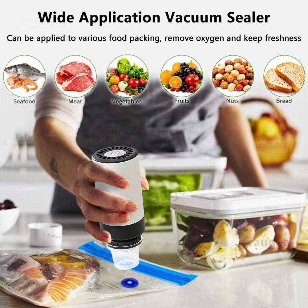 Low Noise Electric Vacuum Pump Mini Body Compressed Bag Air Pump Vacuum Bag Pump  Food Preservation