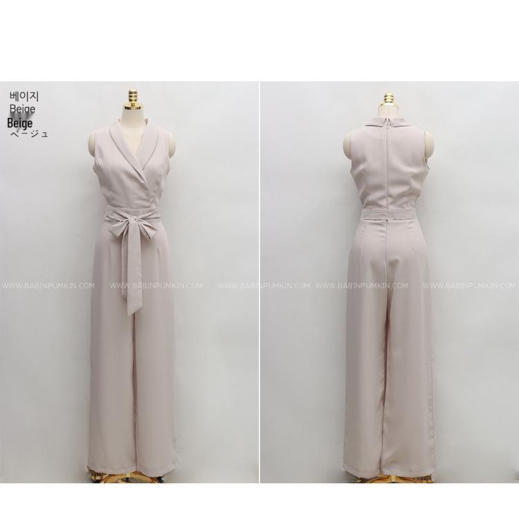 Elegant Lace Waist Sleeveless Jumpsuit - Summer 2025 Collection