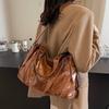 Tote bag new retro handbag large capacity shoulder messenger bag retro tote bag