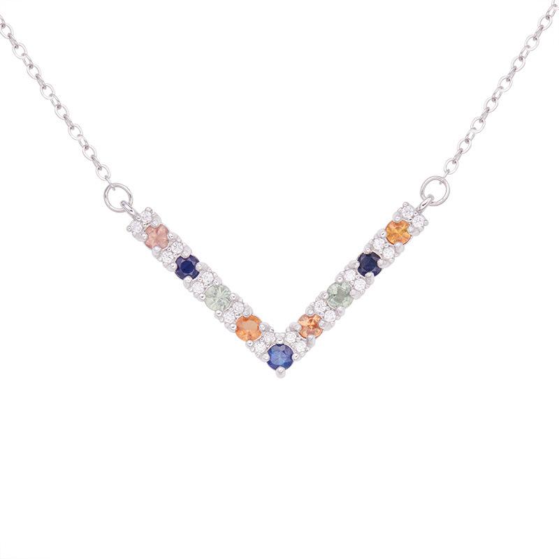 Gioielli Tesoro Colore Argento S925 Collana Zaffiro Naturale Colore Donna Lusso Leggero Senso Premium Xiaohongshu Canali Wechat