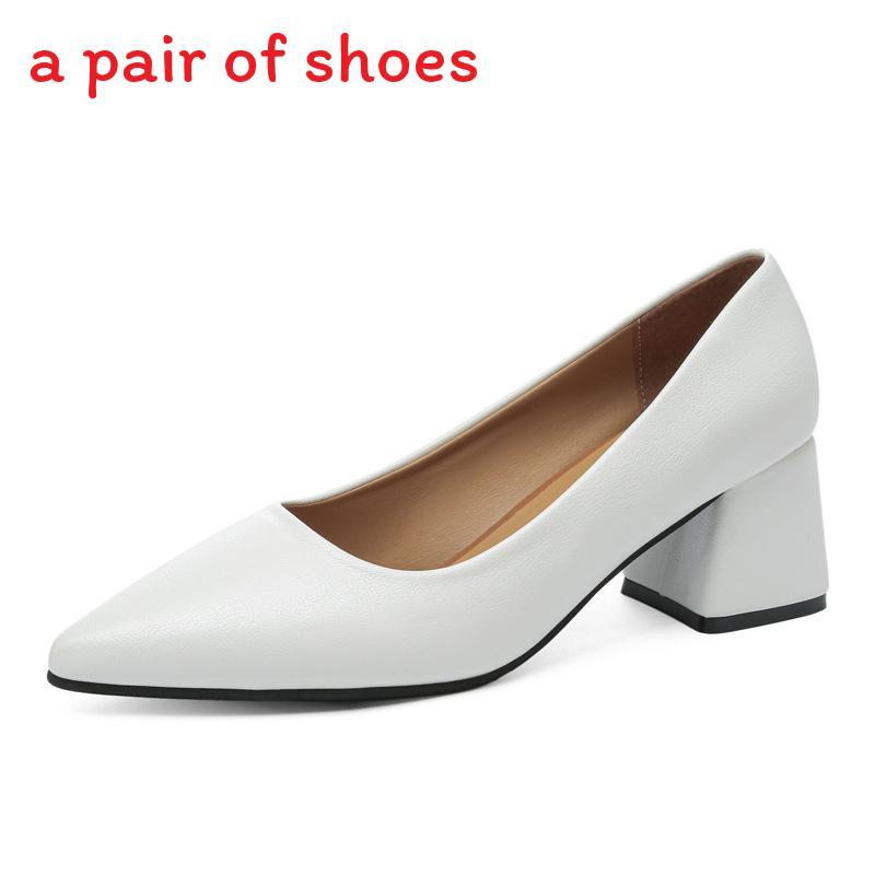 Low Cut Mary Jane High Heels With Thick Heel For Daily Office Wear