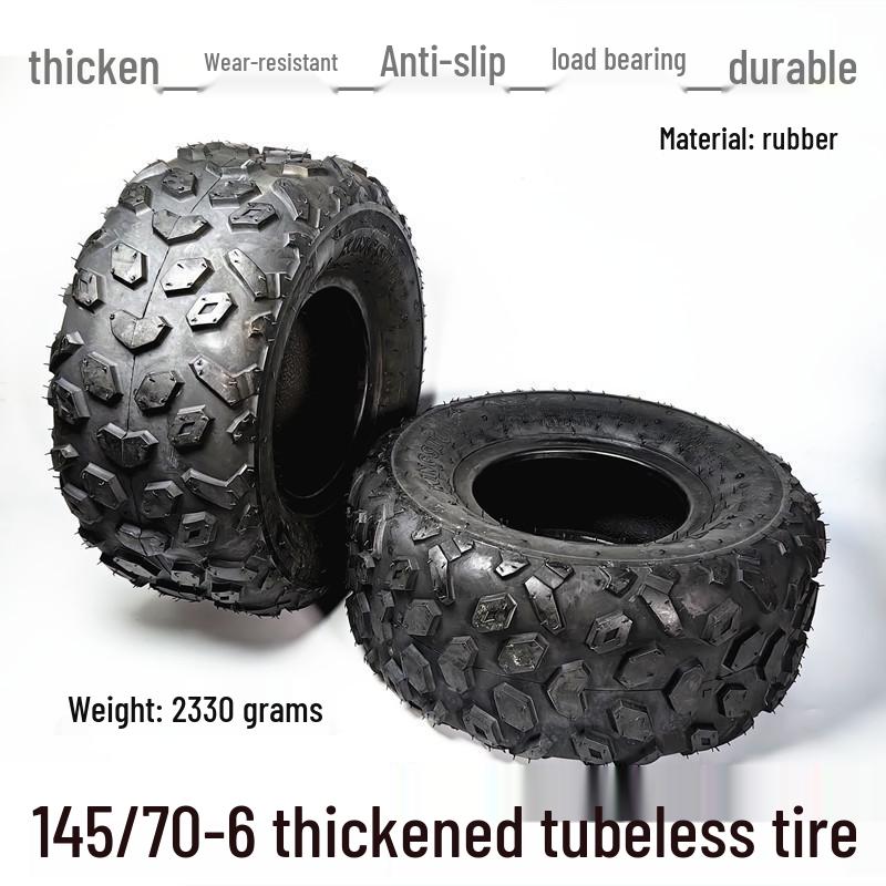 145/70-6 Off-Road Tubeless Go-Kart ATV Tire and Accessories