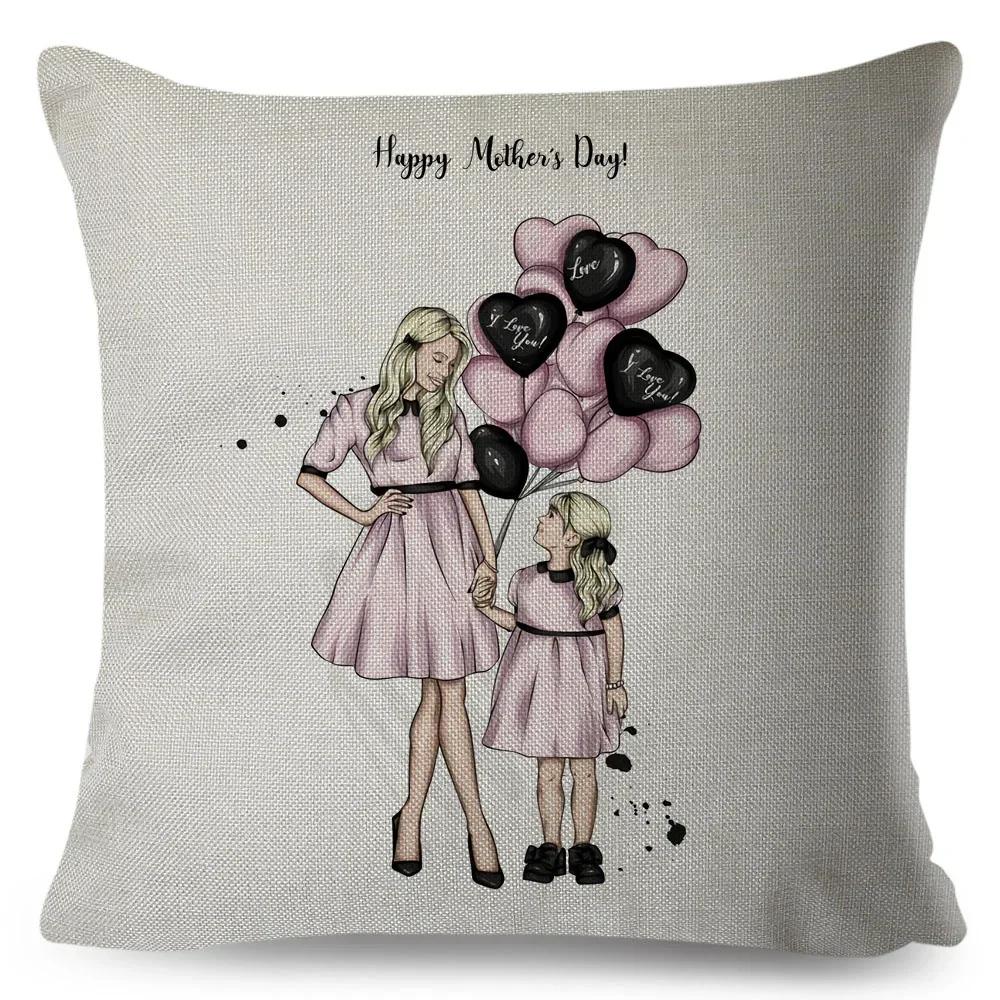 

Я Люблю Тебя Декор Наволочки Розовый Воздушный Шар Наволочка для Дивана Дома Детской Комнаты Милый Мультяшный Принт Девочки Полиэстер Наволочка 66x66cm