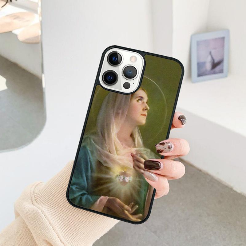 Virgin Mary Phone Case For iPhone 17 Air 16 15 14 11 12 13 Pro  MAX Plus coque Cover Shell