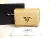 Authentic Sand Saffiano Leather Multicolor Trifold Wallet Compact Wallet #a876  Refurbished