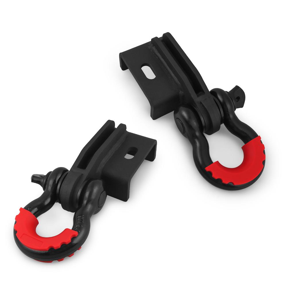 Vordere Dämon Abschlepphaken Halterungen Mit 3/4" D-Ring Schäkel Halterungs Kit DAC744 Für Toyota Tacoma 2009-2023