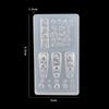 3D Bowknot Silicone Nail Mold Flower Petals Butterfly Heart Diy Design Manicure Template Carving Nail Art Stencil Tool