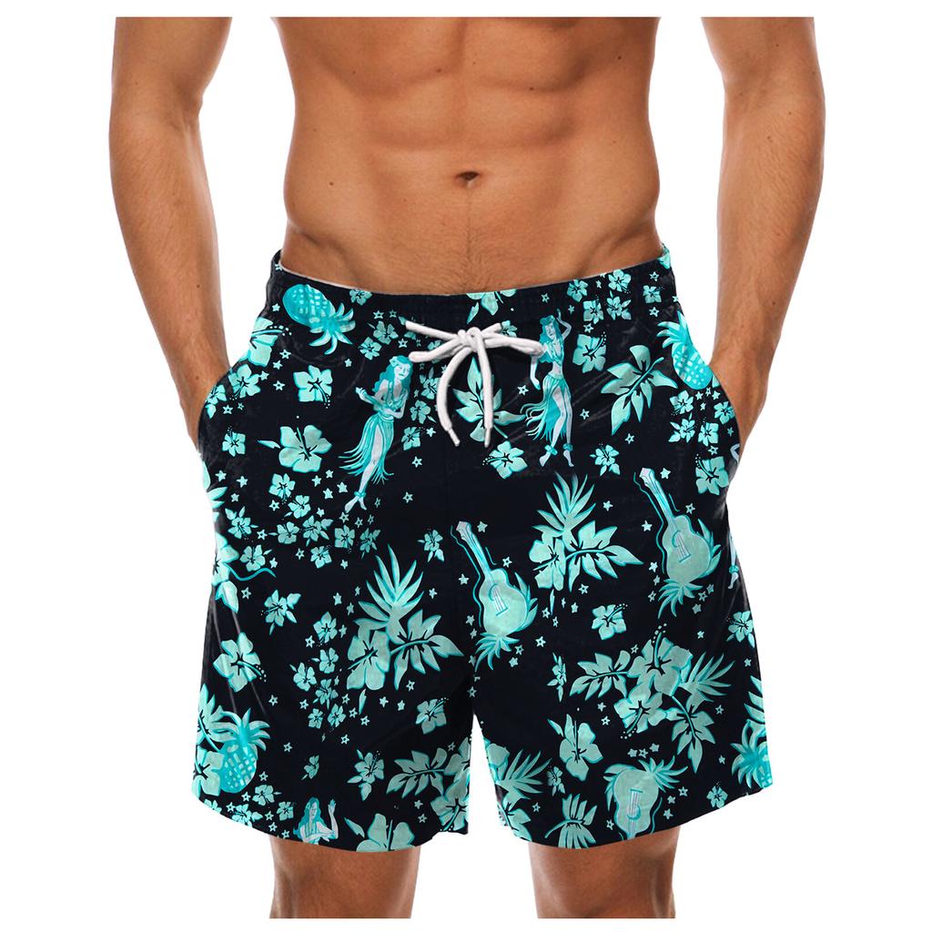 Módní pánské kalhoty Hawaiian Beach Fit sportovní ležérní kalhoty s popruhy