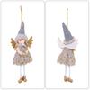 Yousheng Christmas Tree Ornament Deer Angel Doll Design Hanging Ornament Party Home Wall Door Hanging Ornament