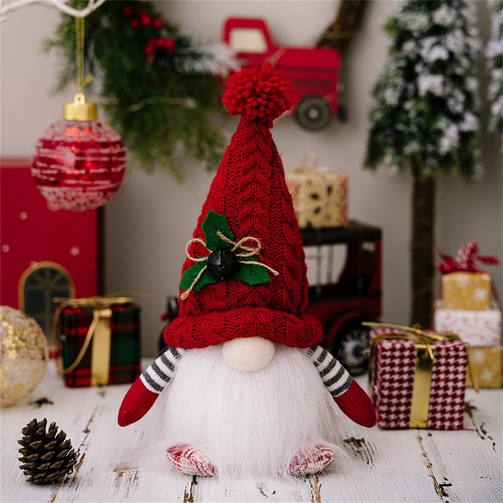 Christmas Decorations Glowing Swedish Gnomes with LED Light Scandinavian Nisse Tomtes Elf Doll for Holiday Party Decor