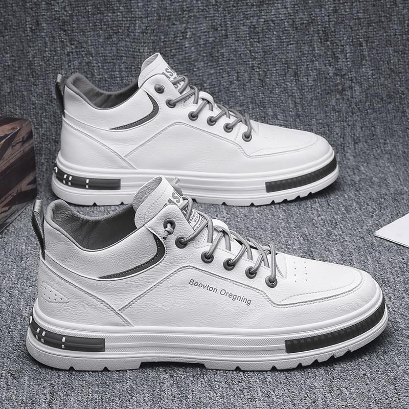 

Spring Martin boots high-top little white board shoes new summer leisure sports high-tide shoes 39 белый