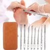8 Piece Foot Shaver Remover Kit, Stainless Pedicure Tools Set for Dead Skin Removal
