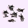 Brooch Playful Cat Unique Black Cat Design Charming Accessory Crafted From Alloy Durable