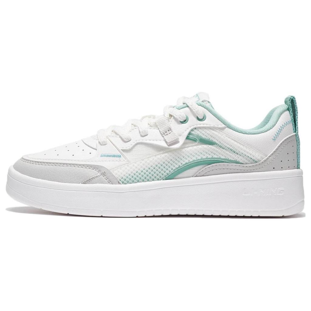 Lining Xuanxing Casual Low-Top Skate Shoes Women Sneakers White Gray AGCS086-4