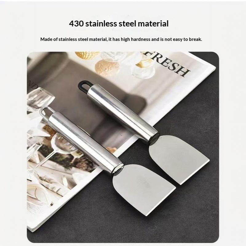 Multipurpose Stainless Steel Cleaning Scraper Rust Proof Blade Hanging Loop for Kitchen Baking Grill Window Cleaning