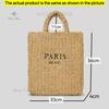 Women'S Fashion Large Capacity Handmade Straw Knitting Tote Bag Summer Travel Beach Shoulder Bags Casual Simple Portable Handbag